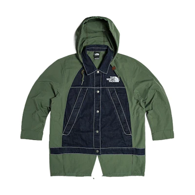 (Women) TNF Urban Exploration Green Denim Hooded Jacket NF0A7WB9-NYC