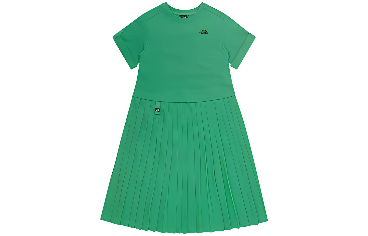 (Women) The North Face Urban Exploration Green Pleated Outdoor Dress NF0A885E-PO8