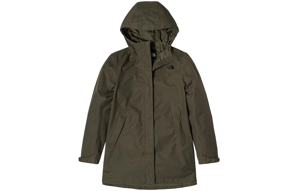 (Women) The North Face Urban Exploration Green Waterproof Windbreaker Jacket NF0A81NR-21L