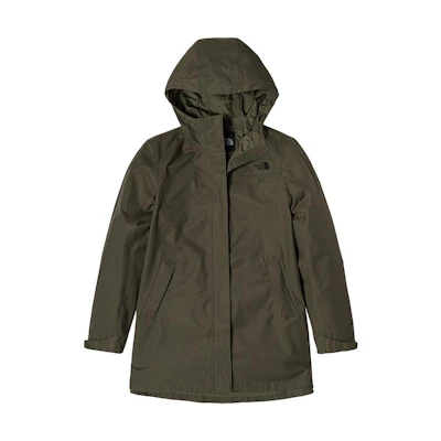 (Women) TNF Urban Exploration Green Waterproof Windbreaker Jacket NF0A81NR-21L