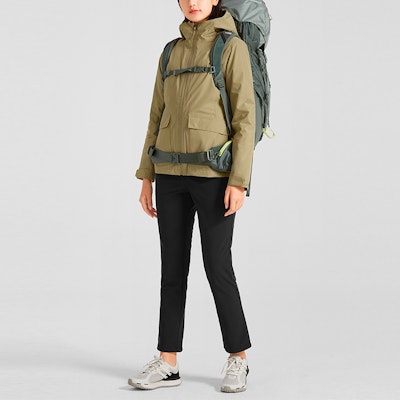 (W) The North Face Urban Exploration Jaket Kalis Air & Angin Khaki NF0A5AY1-1X1 1