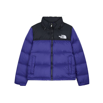 (Women) TNF Urban Exploration Logo Blue Down Puffer Jacket NF0A3XEO40S