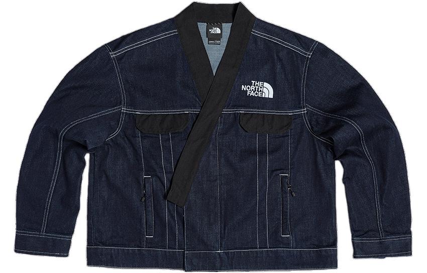 (Women) The North Face Urban Exploration Logo Print Denim Jacket Deep Blue NF0A7W9H-DG7
