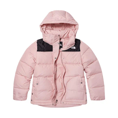 (Women) TNF Urban Exploration Logo Print Zip Puffer Jacket - Pink NF0A5AZ2-OKT