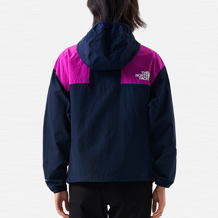 (Women) TNF Urban Exploration Logo Print Colorblock Hooded Jacket Navy Women’s NF0A5JXO-H6O 圖 4