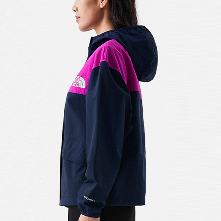 (Women) TNF Urban Exploration Logo Print Colorblock Hooded Jacket Navy Women’s NF0A5JXO-H6O 圖 5