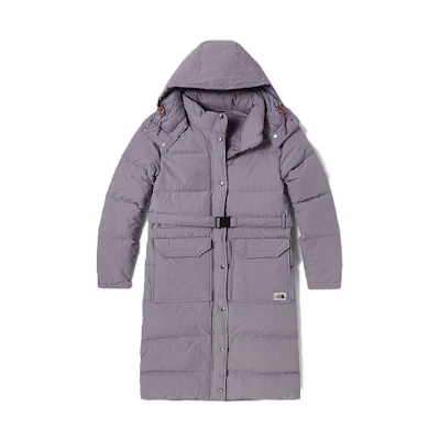 (Women) TNF Urban Exploration Mid-Length Hoodie Purple Down Jacket NF0A7QFH-EFF