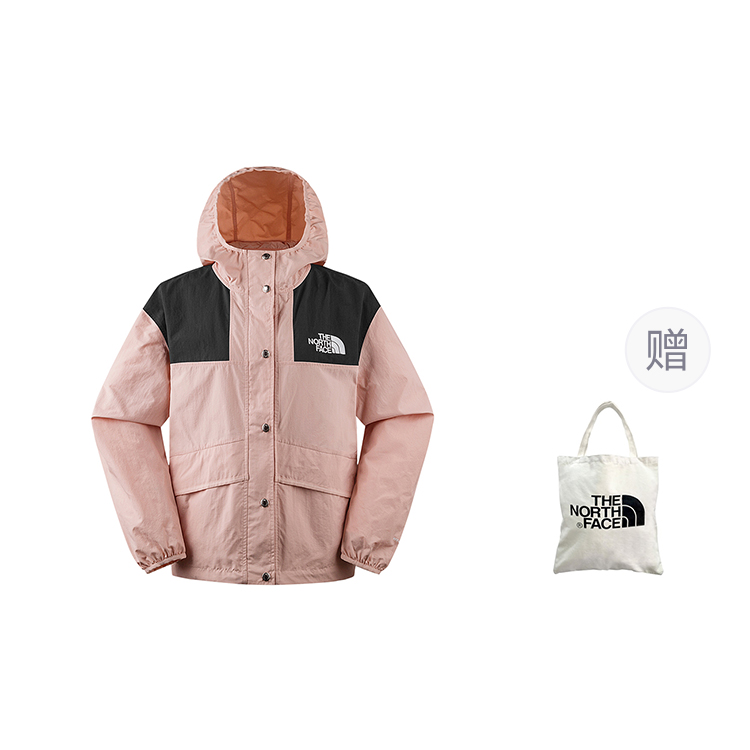 Sizing (W) The North Face 都會探險粉色防風防水連帽外套 NF0A5JXO-LK6