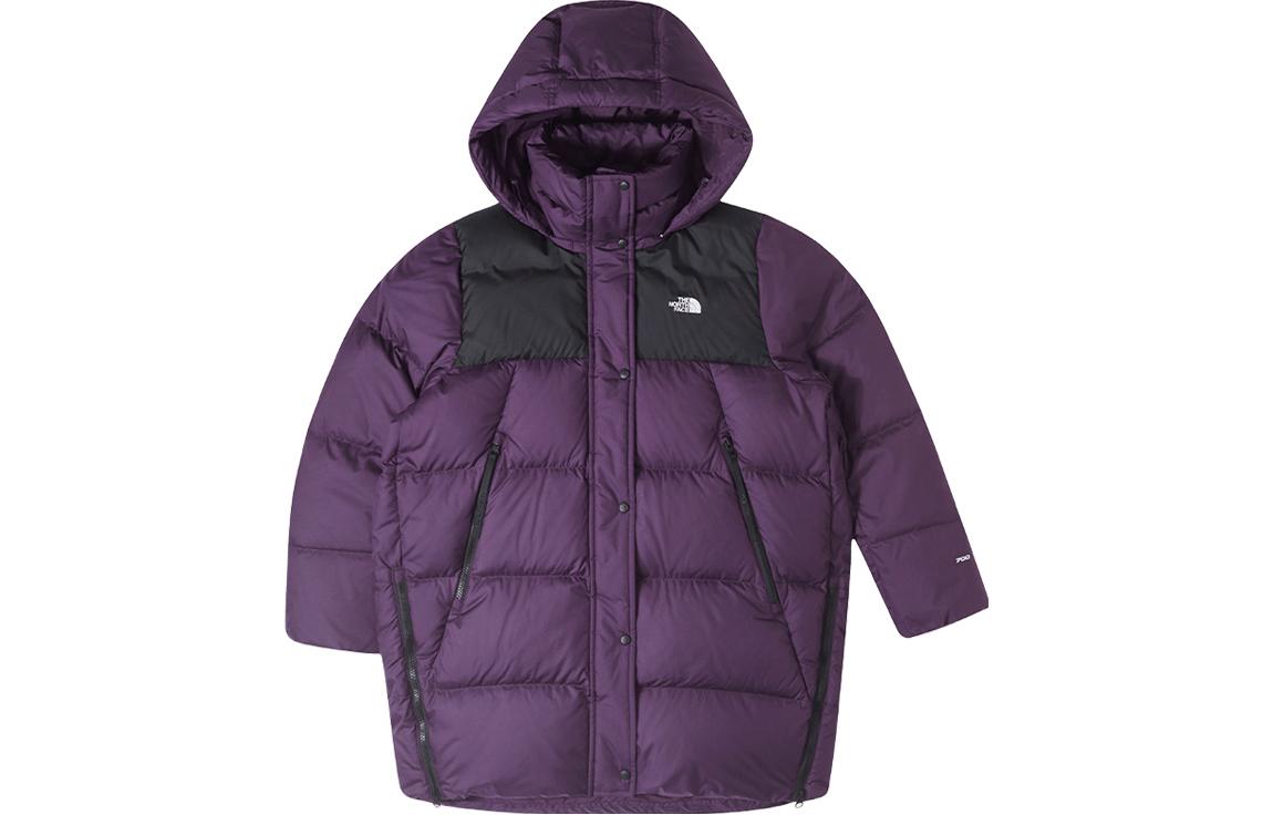 (Women) The North Face Urban Exploration Purple Water-Resistant Logo Down Jacket Women. NF0A89TC-6NR