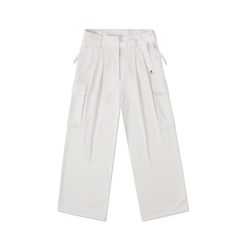 (Women) The North Face Urban Exploration Relaxed Wide-Leg Beige Pants NF0A8A7N-QLI