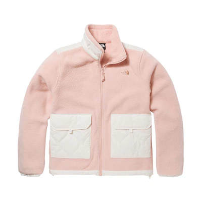 (Women) TNF Urban Exploration Retro Fleece Jacket Pink White NF0A7QWC-49H