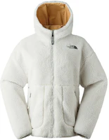 (Women) The North Face Urban Exploration Reversible Fleece Logo Hoodie Jacket Women White NF0A81S8-LDI (Women) The North Face Urban Exploration Reversible Fleece Logo Hoodie Jacket Women White NF0A81S8-LDI
