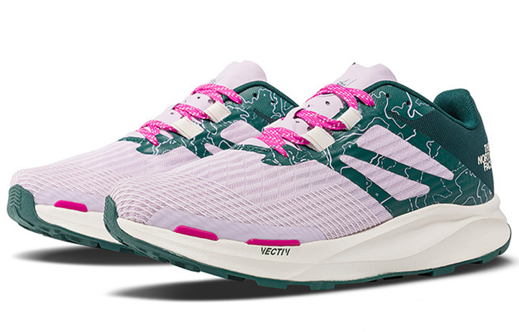 (W) The North Face Vectiv Eminus Running Shoes Ponderosa Green Valley Topo Print Lavender Fog' 圖 3