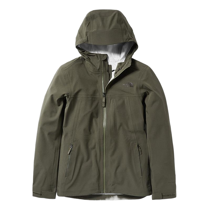 (Women) TNF Waterproof Breathable Hooded Outdoor Jacket - Green NF0A46L5-21L