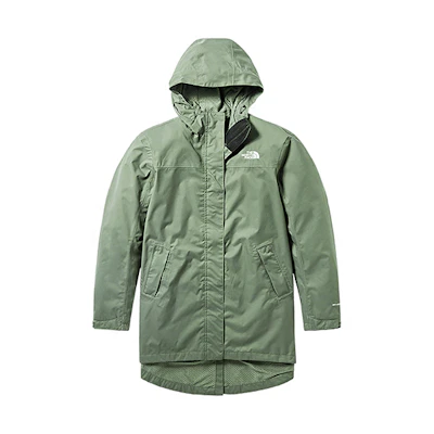 (Women) TNF Waterproof Breathable Outdoor Jacket - Green NF0A497O-ZCE