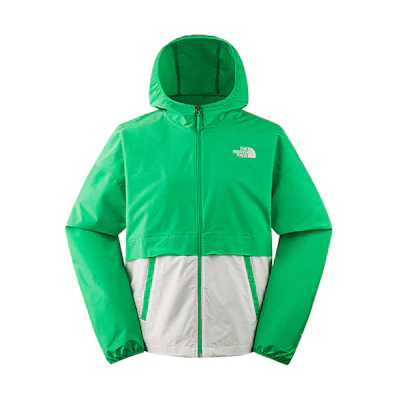 (Women) TNF Waterproof Colorblock Outdoor Hoodie Jacket Green NF0A83T9-ROT