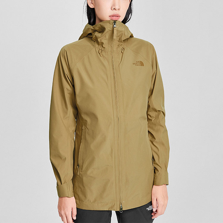(Women) TNF Waterproof Hooded Outdoor Jacket Khaki Color NF0A4N9S-Z74 圖 3