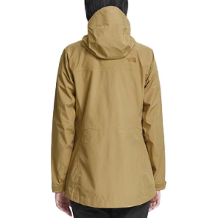 (Women) TNF Waterproof Hooded Outdoor Jacket Khaki Color NF0A4N9S-Z74 圖 4