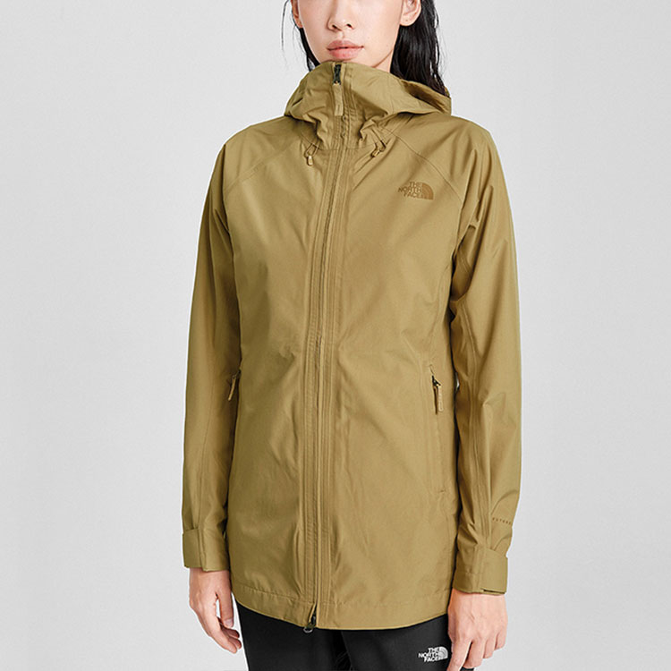 (Women) TNF Waterproof Hooded Outdoor Jacket Khaki Color NF0A4N9S-Z74 圖 6