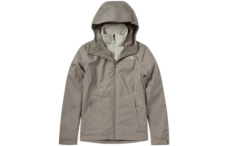 (Women) TNF Waterproof Insulated Hooded Jacket - Grey NF0A4N9W-VQ8