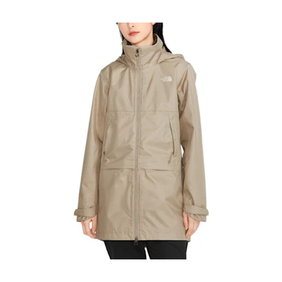 (Women) TNF Waterproof Windproof Breathable Hooded Jacket Khaki NF0A5AY3-CEL