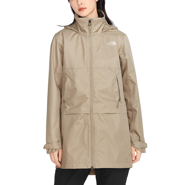 (Women) TNF Waterproof Windproof Breathable Hooded Jacket Khaki NF0A5AY3-CEL 圖 3