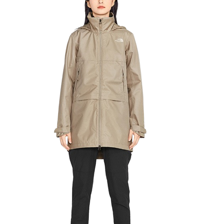 (Women) TNF Waterproof Windproof Breathable Hooded Jacket Khaki NF0A5AY3-CEL 圖 4