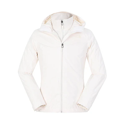 (Women) TNF Waterproof Windproof White Fleece Jacket NF0A5AZW-P4K
