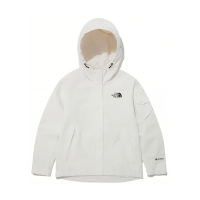 (Women) TNF White Gore-tex Logo Print Hoodie Jacket NJ2GP35A