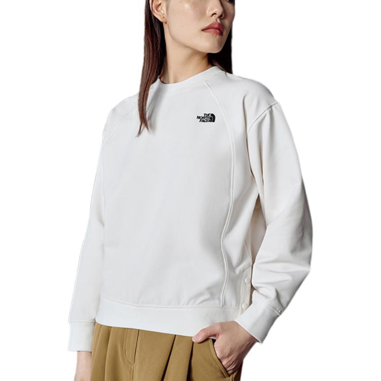 (Women) TNF White Logo Crewneck Long-Sleeve Pullover Sweatshirt NF0A7WA9-N3N 圖 4