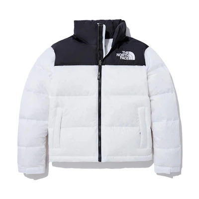 (Women) TNF White Logo Print Puffer Down Jacket NJ1DN80B