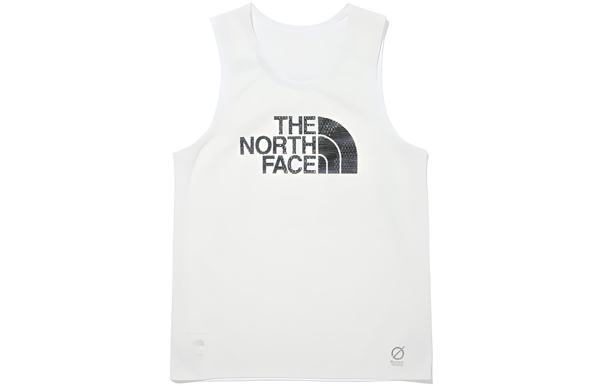(Women) The North Face White Sleeveless Tank Top with Logo Print. NT7VN44A