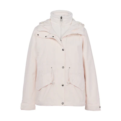 (Women) TNF White Urban Exploration Waterproof Windbreaker Hoodie NF0A7QSM-P4K