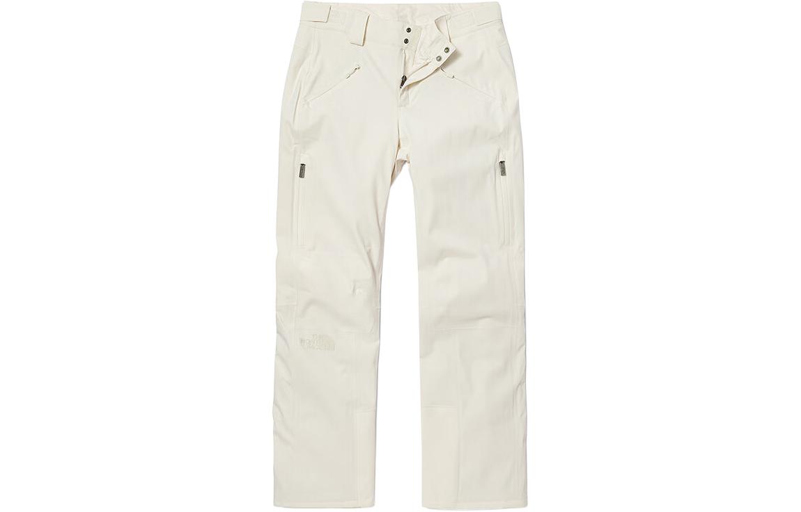 (Women) The North Face White Waterproof Insulated Ski Pants NF0A4R1I-N3N
