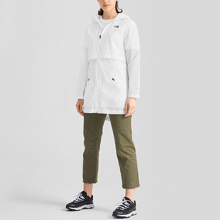 (Women) TNF White Windproof Water-Resistant Hooded Outdoor Jacket NF0A4NEI-FN4 圖 3