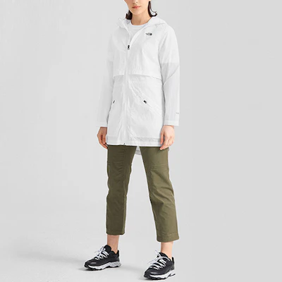 (W) The North Face 白色防風防水連帽戶外夾克 NF0A4NEI-FN4 Lookbook (W) The North Face 白色防風防水連帽戶外夾克 NF0A4NEI-FN4