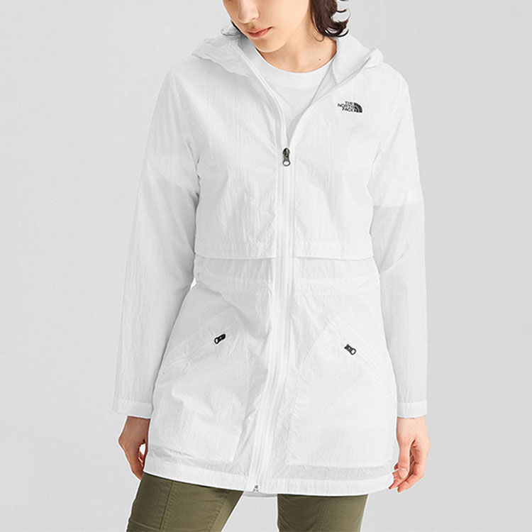(Women) TNF White Windproof Water-Resistant Hooded Outdoor Jacket NF0A4NEI-FN4 圖 4