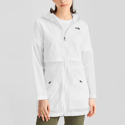 (W) The North Face 白色防風防水連帽戶外夾克 NF0A4NEI-FN4 Purchase (W) The North Face 白色防風防水連帽戶外夾克 NF0A4NEI-FN4