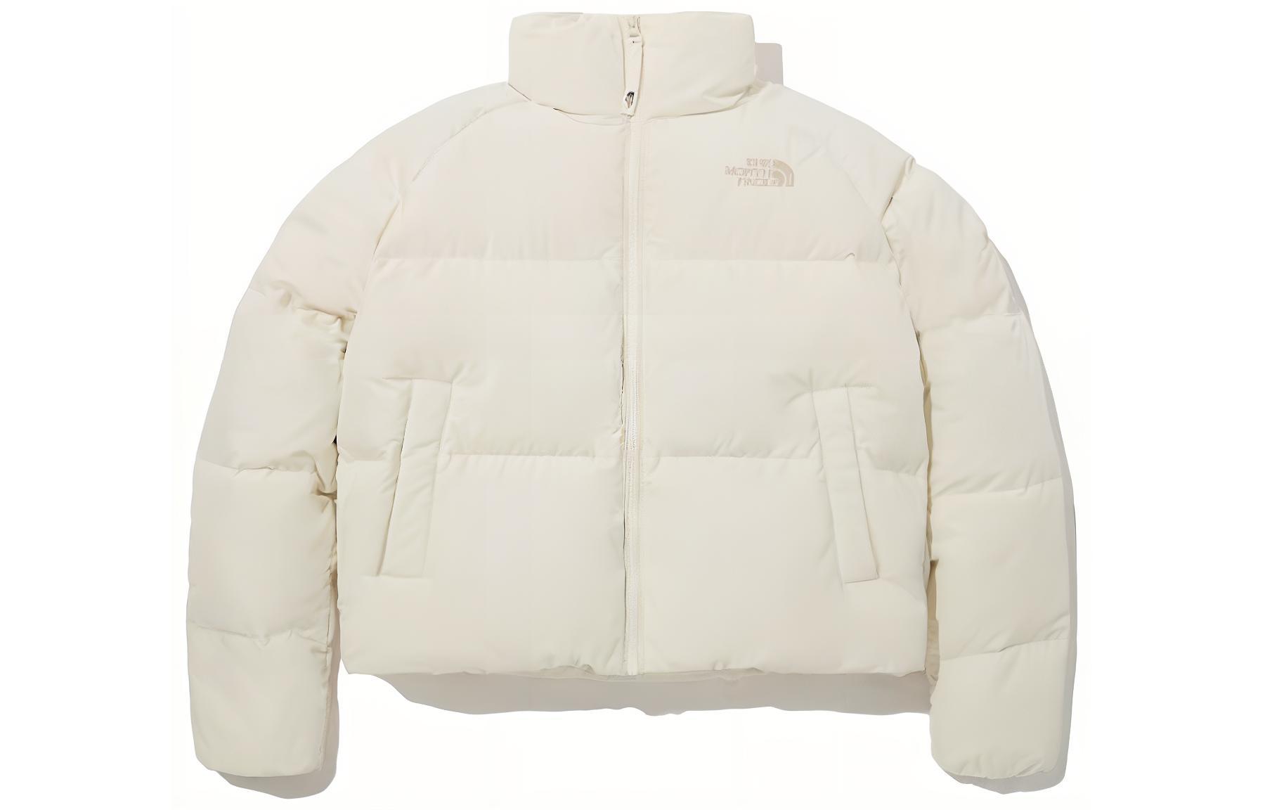 (Women) TNF White Zip-Up Mock Neck Jacket NJ1DP93B