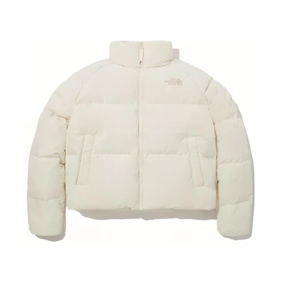 (Women) TNF White Zip-Up Mock Neck Jacket NJ1DP93B