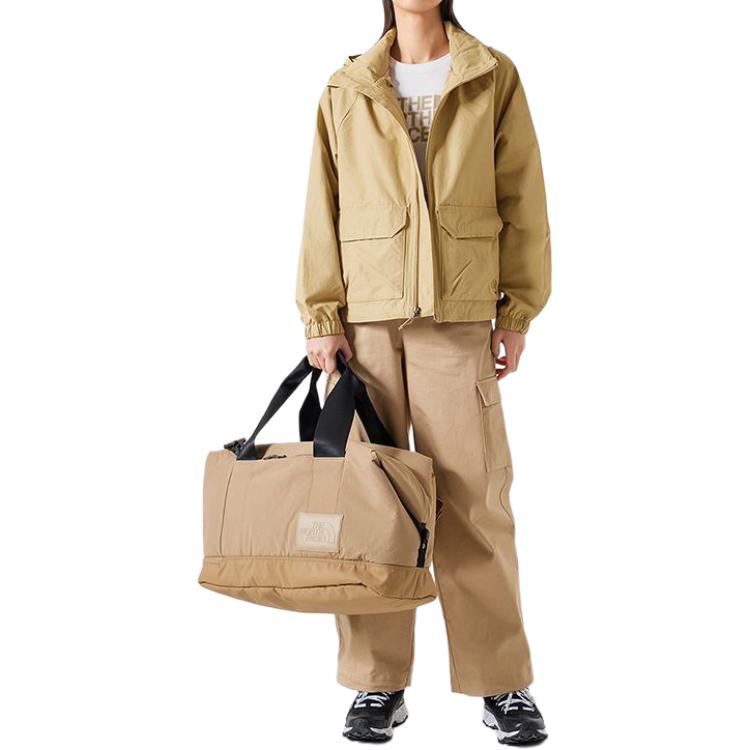 Lookbook (W) 노스페이스 방풍 캐주얼 자켓 카키 색상 NF0A87W9-LK5