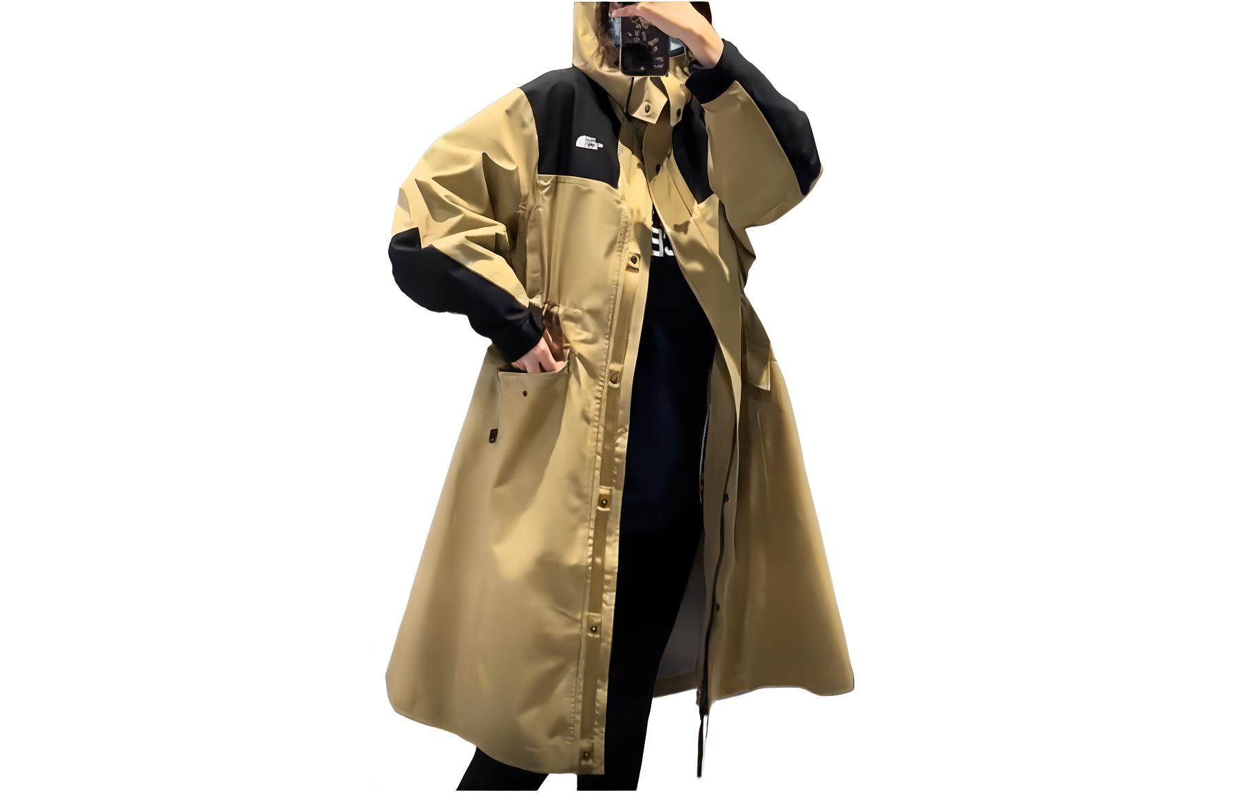 (Women) TNF Windproof Waterproof Breathable Hooded Jacket - Khaki NF0A7QQG-PLX