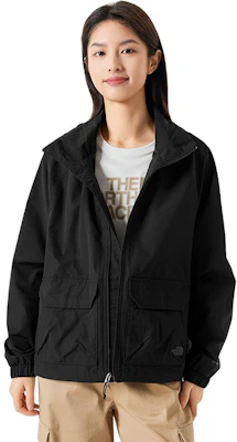 (W) The North Face Jaket Hoodie Windproof Resleting Hitam NF0A87W9-JK3 Details for (W) The North Face Jaket Hoodie Windproof Resleting Hitam NF0A87W9-JK3