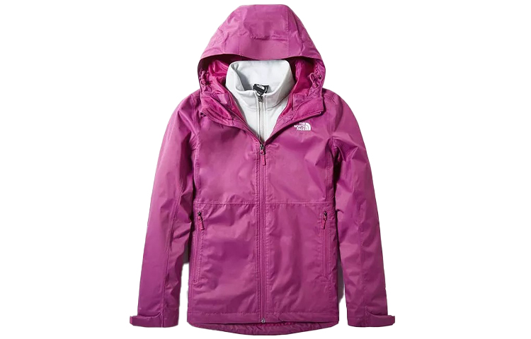 (Women) TNF Winter 3-in-1 Waterproof Windproof Jacket Purple NF0A4NCZ-NZ2