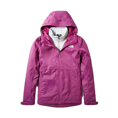(Women) TNF Winter 3-in-1 Waterproof Windproof Jacket Purple NF0A4NCZ-NZ2