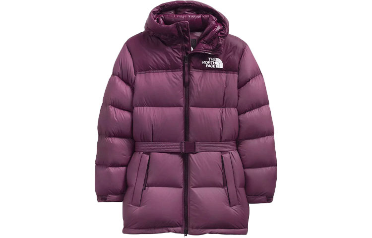 (Women) TNF Winter Purple Logo Down Hooded Jacket NF0A5GIL-18S