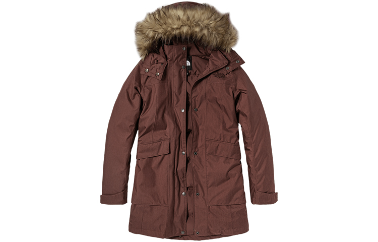 (Women) TNF Winter Waterproof Down Jacket with Hood, Mauve NF0A4NBM-Q32