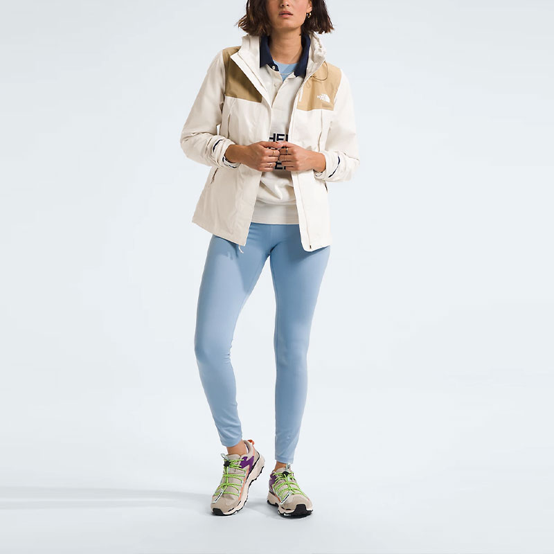 (Women) TNF Women’s Antora Waterproof Windproof Hooded Jacket Khaki/White NF0A7QEU-ROR 圖 3