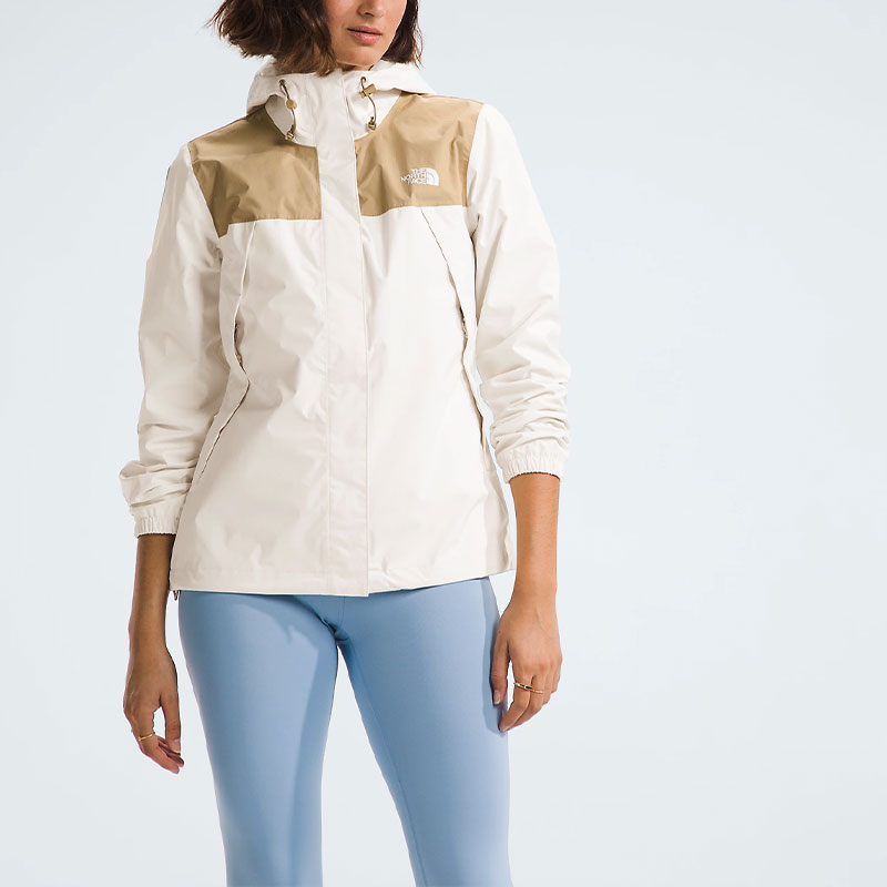 (Women) TNF Women’s Antora Waterproof Windproof Hooded Jacket Khaki/White NF0A7QEU-ROR 圖 4