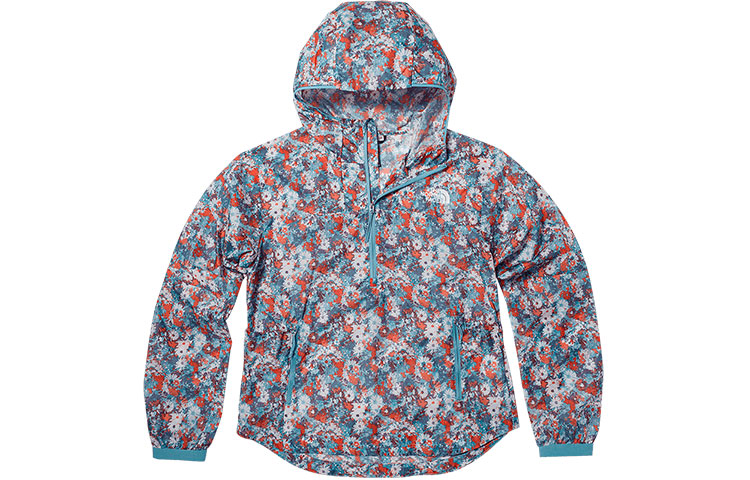 (Women) TNF Women’s Outdoor Windproof Water-Resistant Printed Hoodie Jacket NF0A81P5-IP8